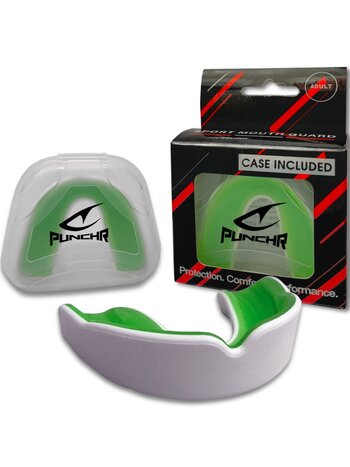 PunchR™  PunchR™ Pro Gel-Fit Gebitsbeschermer MG-008 Adult Wit Groen
