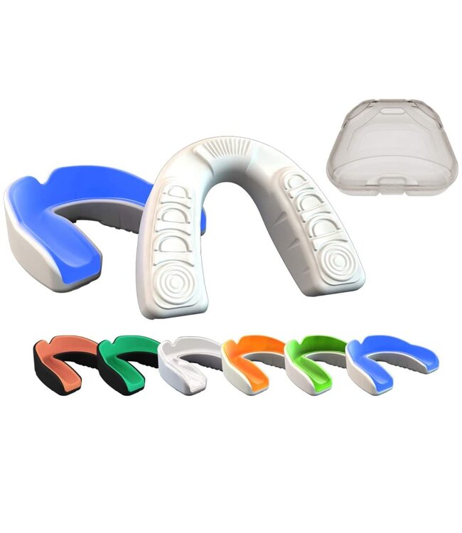 PunchR™ Pro Gel-Fit Mouth Guard MG-008 Adults White Blue