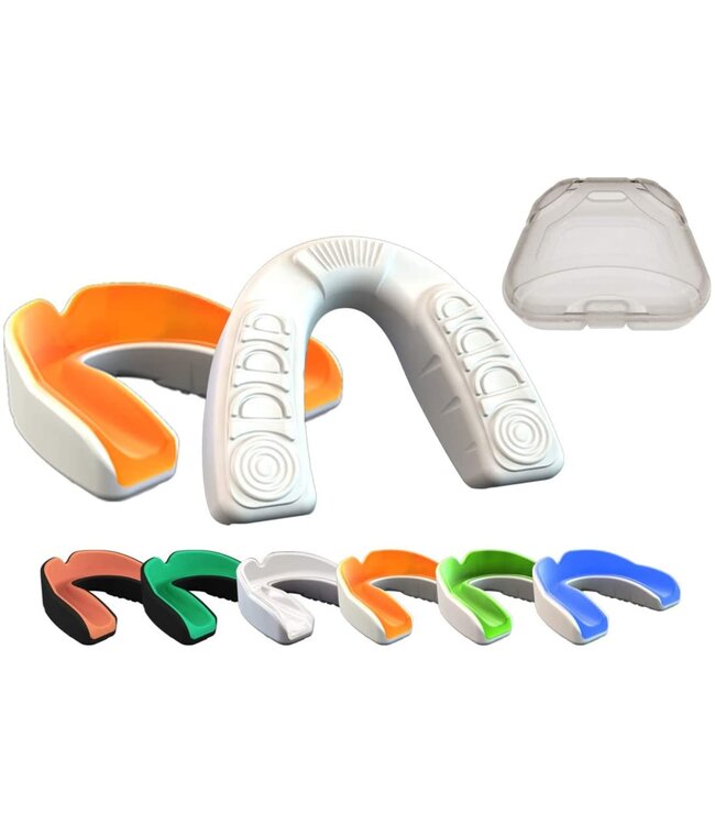 PunchR™  PunchR™ Pro Gel-Fit Mundschutz MG-008 Erwachsene Weiß Orange