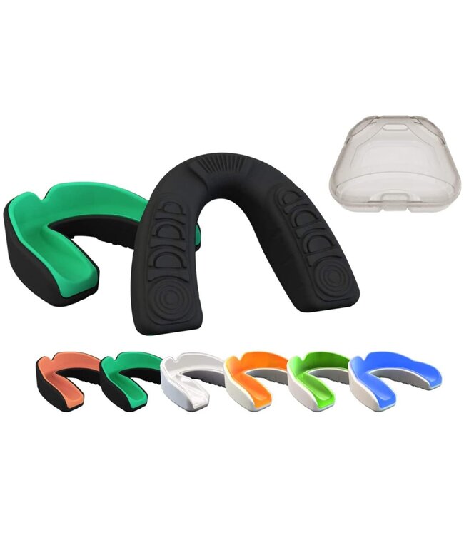 PunchR™ Pro Gel-Fit Mundschutz MG-008 Erwachsene Deep Mint Black