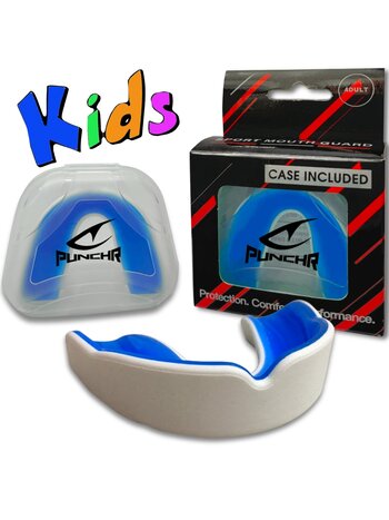 PunchR™  PunchR™ Pro Gel-Fit Gebitsbeschermer MG-008 Kids Wit Blauw