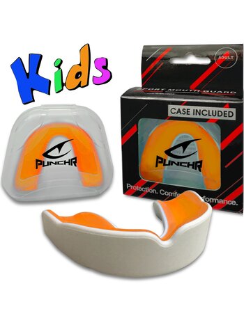 PunchR™  PunchR™ Pro Gel-Fit Gebitsbeschermer MG-008 Kids Wit Oranje