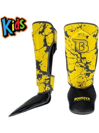 Booster Booster SG Kickboks Scheenbeschermers Jeugd Marmer Geel