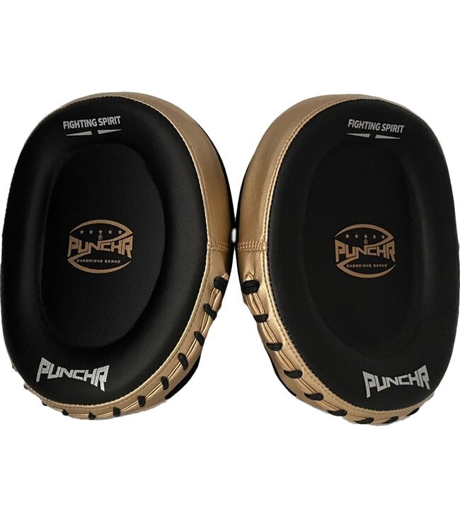 PunchR™ Focus Mitts Hand Pads FM7 Zwart Goud
