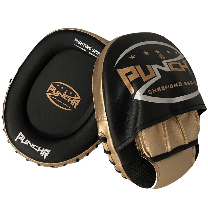 PunchR™  PunchR™ Focus Mitts Hand Pads FM7 Zwart Goud