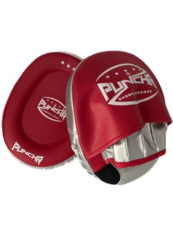 PunchR™  PunchR™ Focus Mitts Hand Pads FM7 Rood Zilver