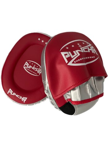 PunchR™  PunchR™ Focus Mitts Hand Pads FM7 Rood Zilver