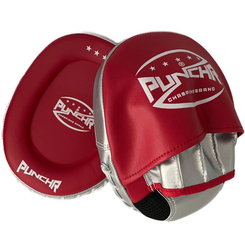 PunchR™  PunchR™ Focus Mitts Hand Pads FM7 Rood Zilver