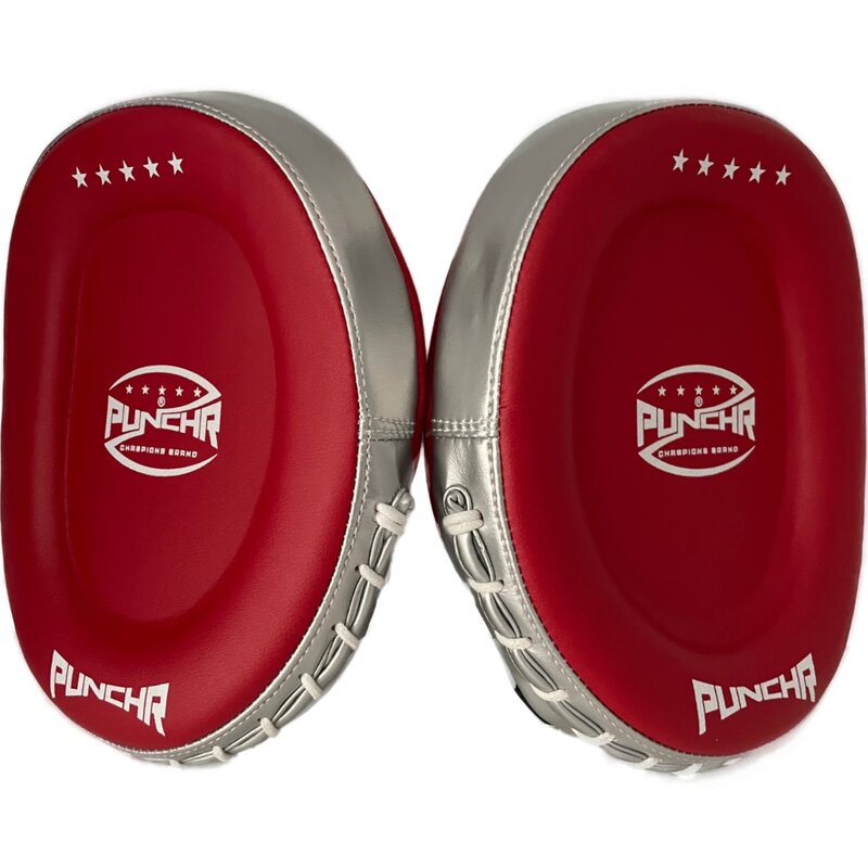 PunchR™  PunchR™ Focus Mitts Hand Pads FM7 Rood Zilver
