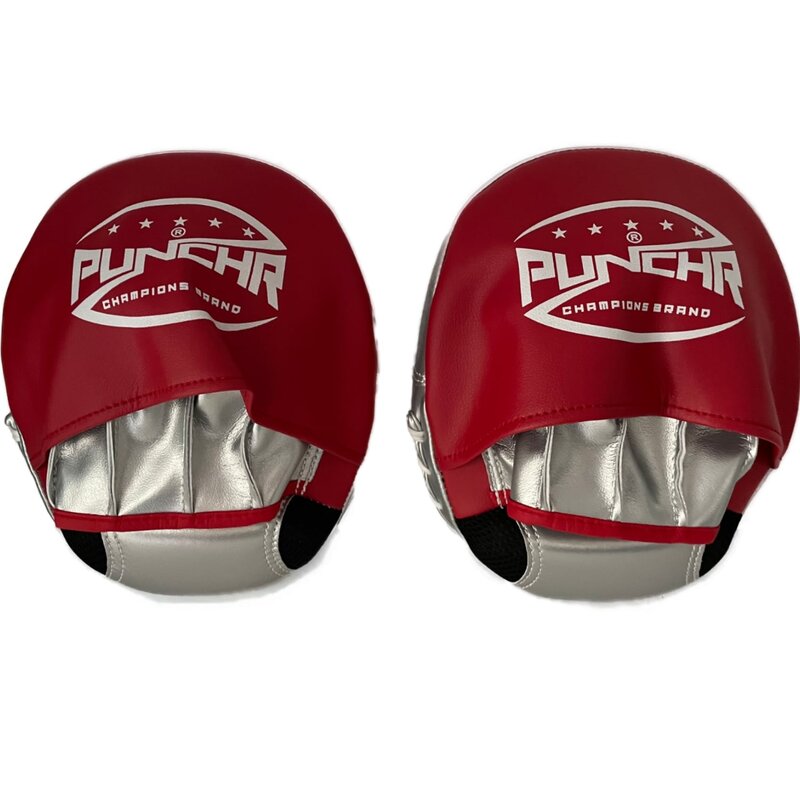 PunchR™  PunchR™ Focus Mitts Hand Pads FM7 Rood Zilver