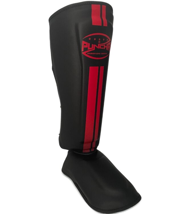 PunchR™ Pro Range Schienbeinschützer Schwarz Rot