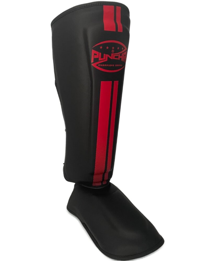 PunchR™  PunchR™ Pro Range Shinguards Black Red