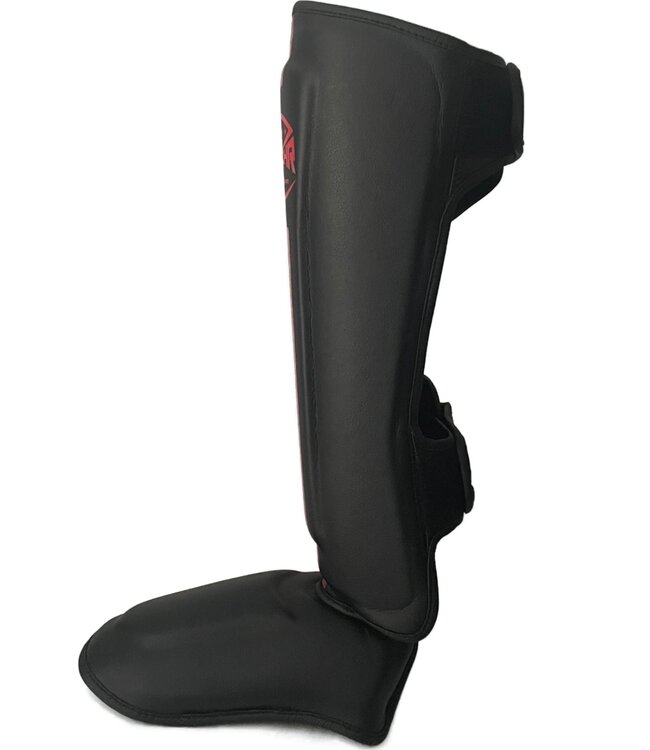 PunchR™ Pro Range Shinguards Black Red