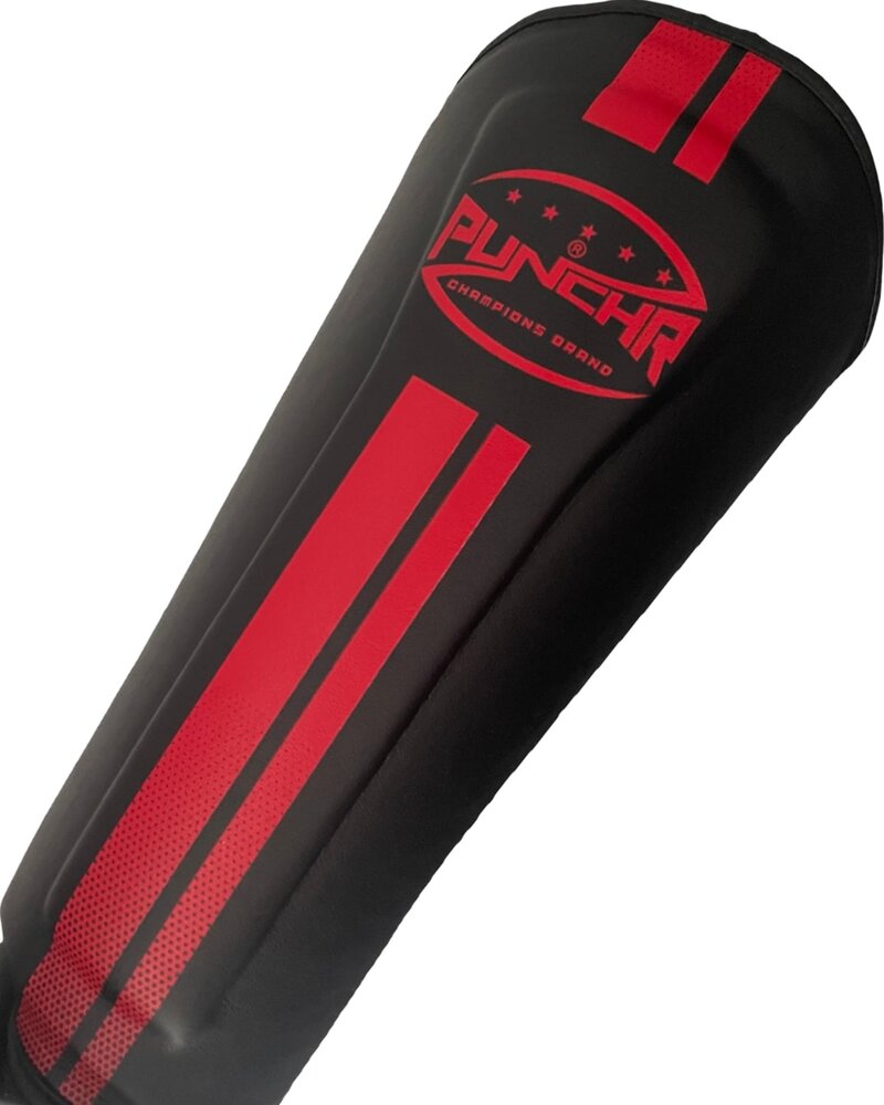 PunchR™  PunchR™ Pro Range Shinguards Black Red