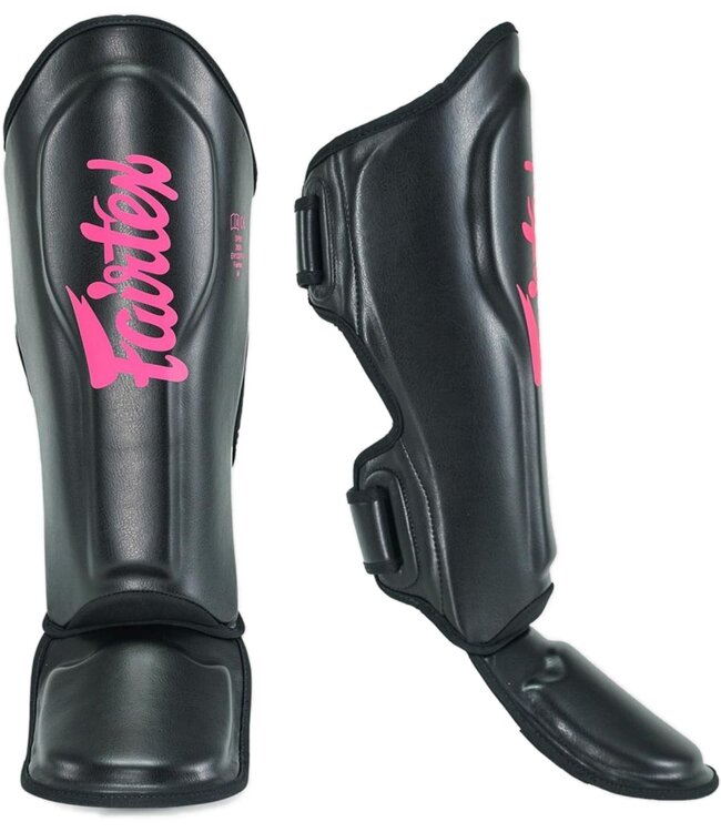 Fairtex Fairtex Booster FXB Kickboxing Shinguards Black Pink