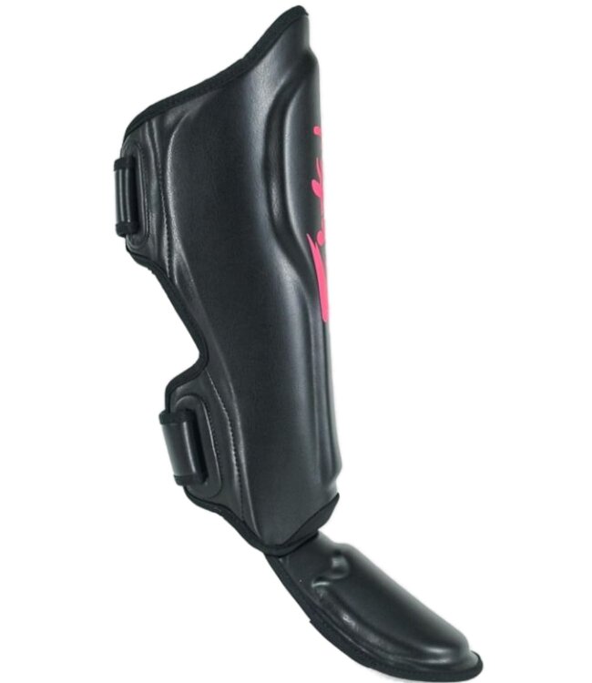 Fairtex Booster FXB Kickboxing Shinguards Black Pink