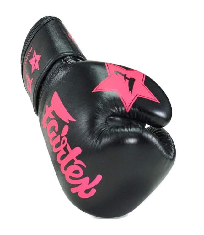 Fairtex x Booster Kickbox Handschuhe FXB BG V2 Schwarz Pink
