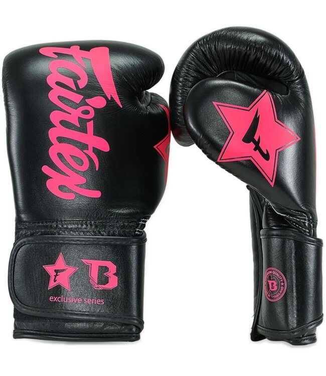 Fairtex Fairtex x Booster Kickbox Handschuhe FXB BG V2 Schwarz Pink