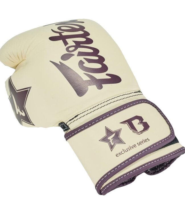 Fairtex x Booster FXB Boxing Gloves Cream - Muay Thai & Kickboxing