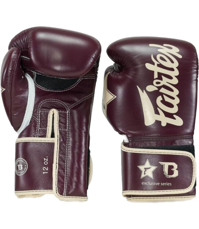 Fairtex x Booster FXB Bokshandschoenen Bruin/Créme - Muay Thai & Kickboksen