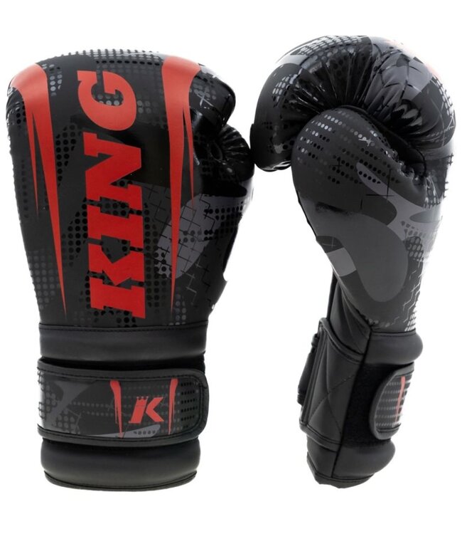 King Pro Boxing Shogun Series 3 Bokshandschoenen Camo Rood