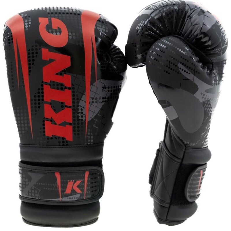 King Pro Boxing King Pro Boxing Shogun Series 3 Boxhandschuhe Camo Rot