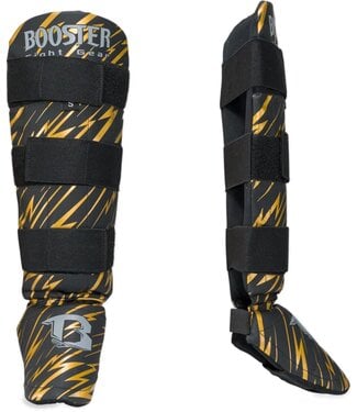 Booster Booster Kids Shinguards Combat Series 1 SG Black Gold