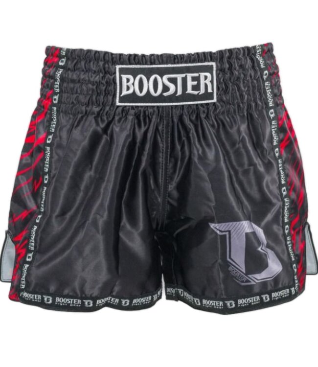 Booster Kids Muay Thai Shorts Combat Series 2 Zwart Rood