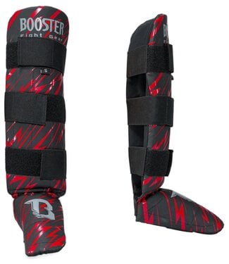 Booster Booster Kinder Schienbeinschoner Combat Series 2 SG Schwarz Rot