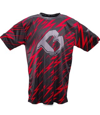 Booster Booster Kids Dry Fit T-Shirt Combat Series 2 Zwart Rood