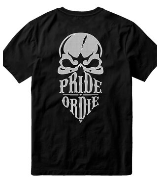Pride or Die Pride or Die T-shirt Reckless V.2 Zwart Wit PoD