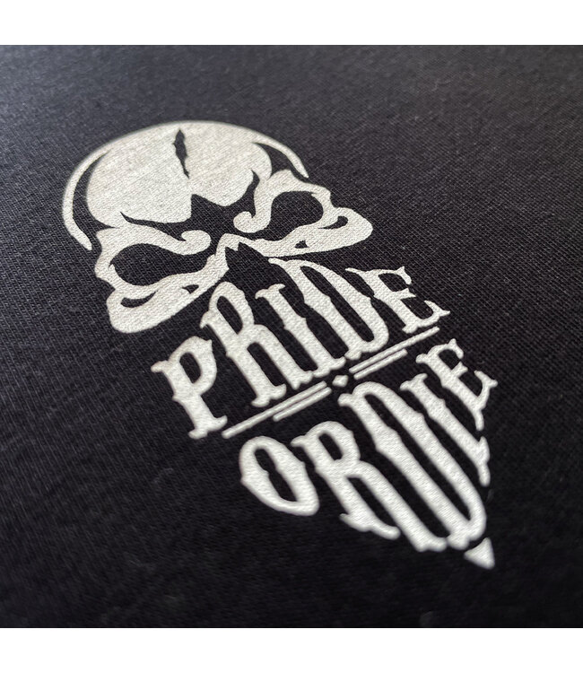 Pride or Die T-shirt Reckless V.2 Zwart Wit PoD