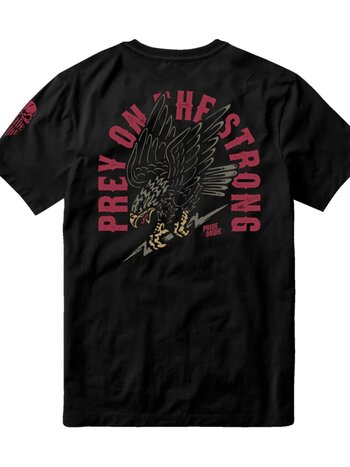 Pride or Die PRIDEorDiE T-shirt PREY ON THE STRONG Zwart