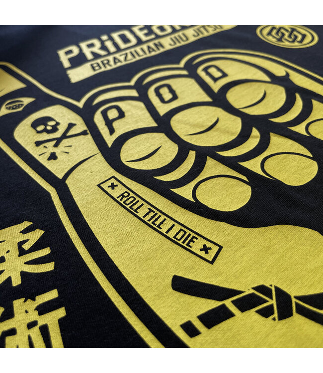 PRIDE or DiE HANG LOOSE T-shirt Zwart