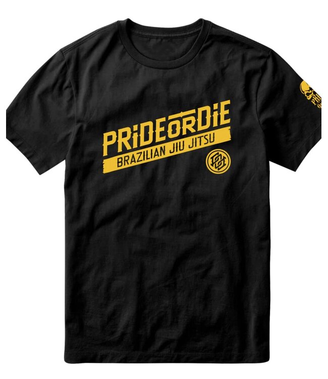 PRIDE or DiE HANG LOOSE T-shirt Zwart