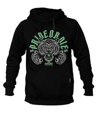 Pride or Die PRiDEorDiE "Tiger Thai Boxing" Hoody Sweater Zwart Groen