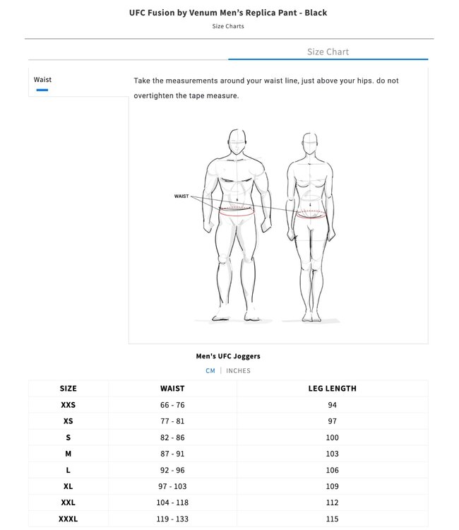 UFC UFC Fusion Venum Replica Trainingsbroek Champion