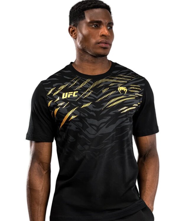 UFC UFC Fusion Venum Replica T-Shirt Schwarz Champion Gold
