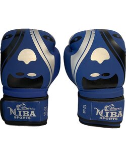 Torque PunchR™ Face Boxhandschuhe Mattblau Schwarz Silber