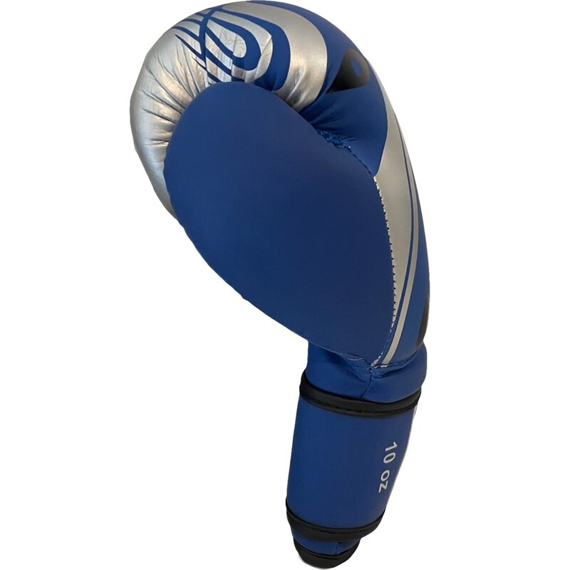 Torque PunchR Face Boxhandschuhe Mattblau Schwarz Silber