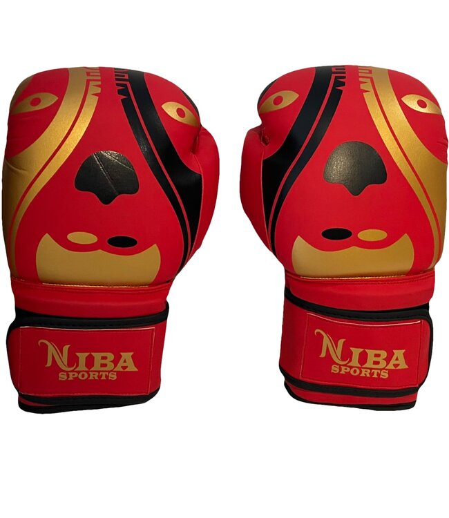Torque PunchR™ Face Boxhandschuhe Rot Schwarz Gold