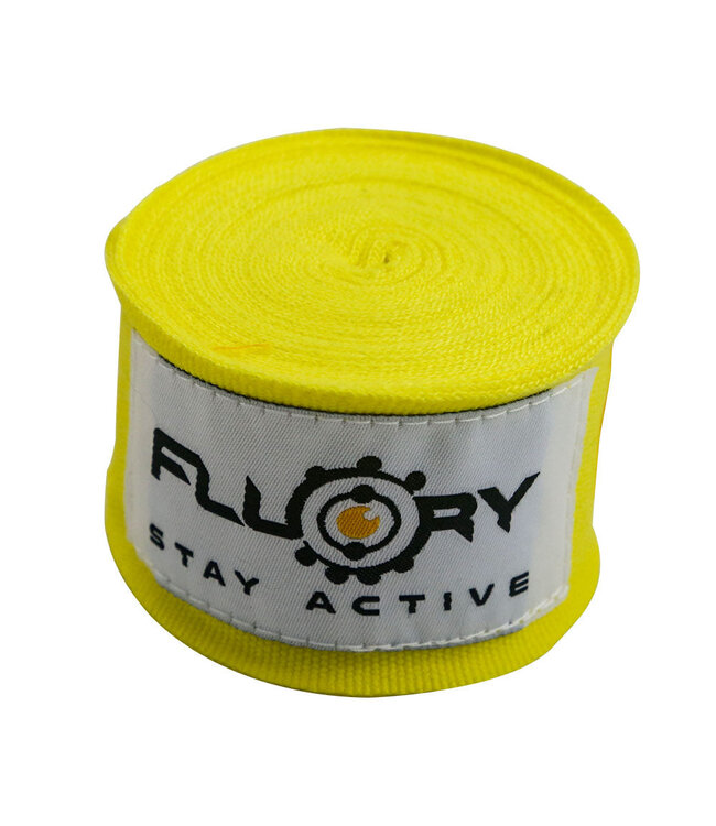 Fluory Boxbandagen Handbandagen Gelb 500 cm pro Paar