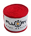 Fluory Boxing Bandages Hand Wraps Red 500 cm per Pair