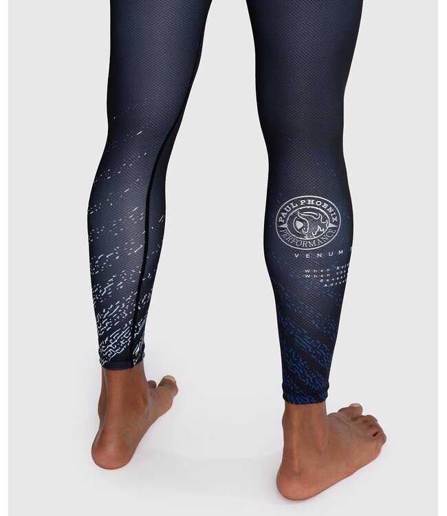 Venum x Tekken 8 Paul Phoenix Sports Leggings Spats Black Blue