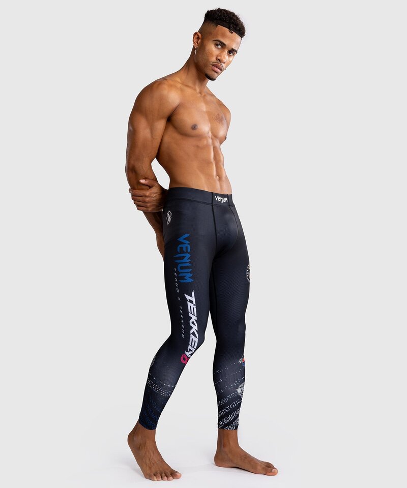 Venum Venum x Tekken 8 Paul Phoenix Sportlegging Spats Tights Zwart Blauw