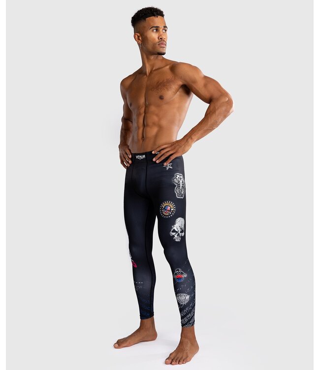 Venum Venum x Tekken 8 Paul Phoenix Sportlegging Spats Tights Zwart Blauw