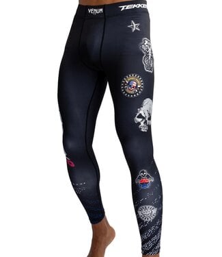 Venum Venum x Tekken 8 Paul Phoenix Sports Leggings Spats Black Blue