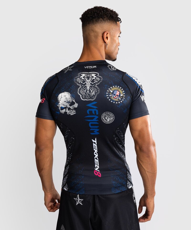 Venum Venum x Tekken 8 Paul Phoenix Rashguard Zwart Blauw