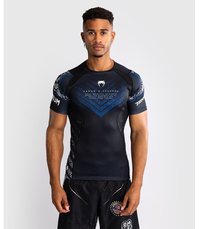 Venum Venum x Tekken 8 Paul Phoenix Rashguard Zwart Blauw