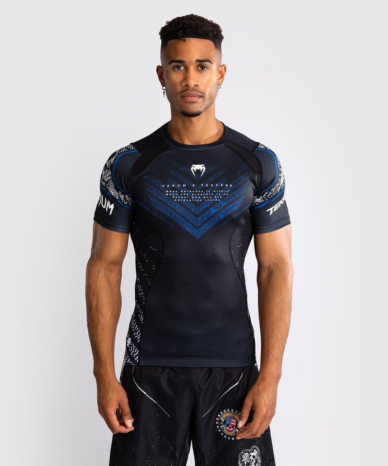 Venum Venum x Tekken 8 Paul Phoenix Rashguard Zwart Blauw